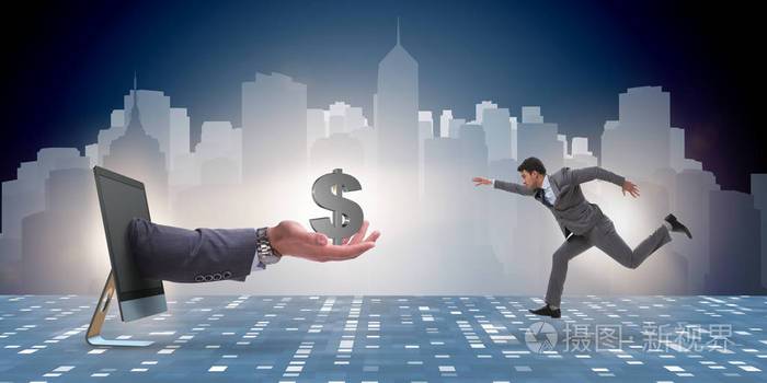 在他的創(chuàng)業(yè)企業(yè)接受投資的商人